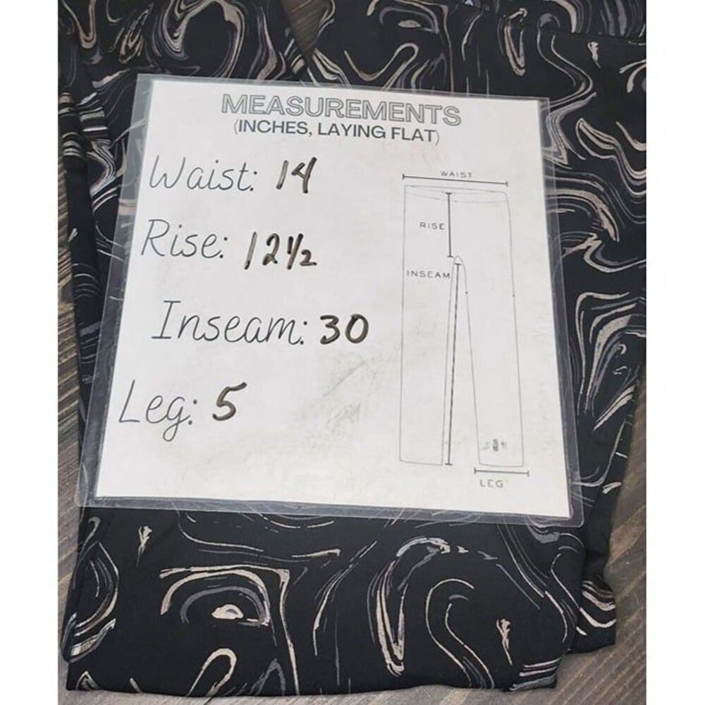 Soft Surroundings to Ankle Leggings Women's Sz Med Black Metallic Stretch - Picture 7 of 7